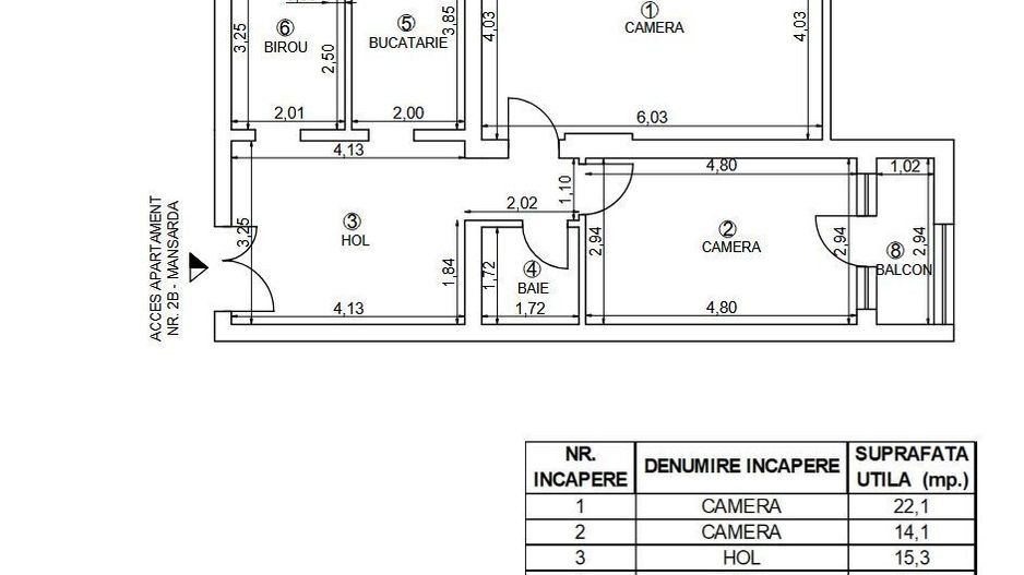 Apartament spatios cu 3 camere, Cart. Andrei Muresanu - Poză 10
