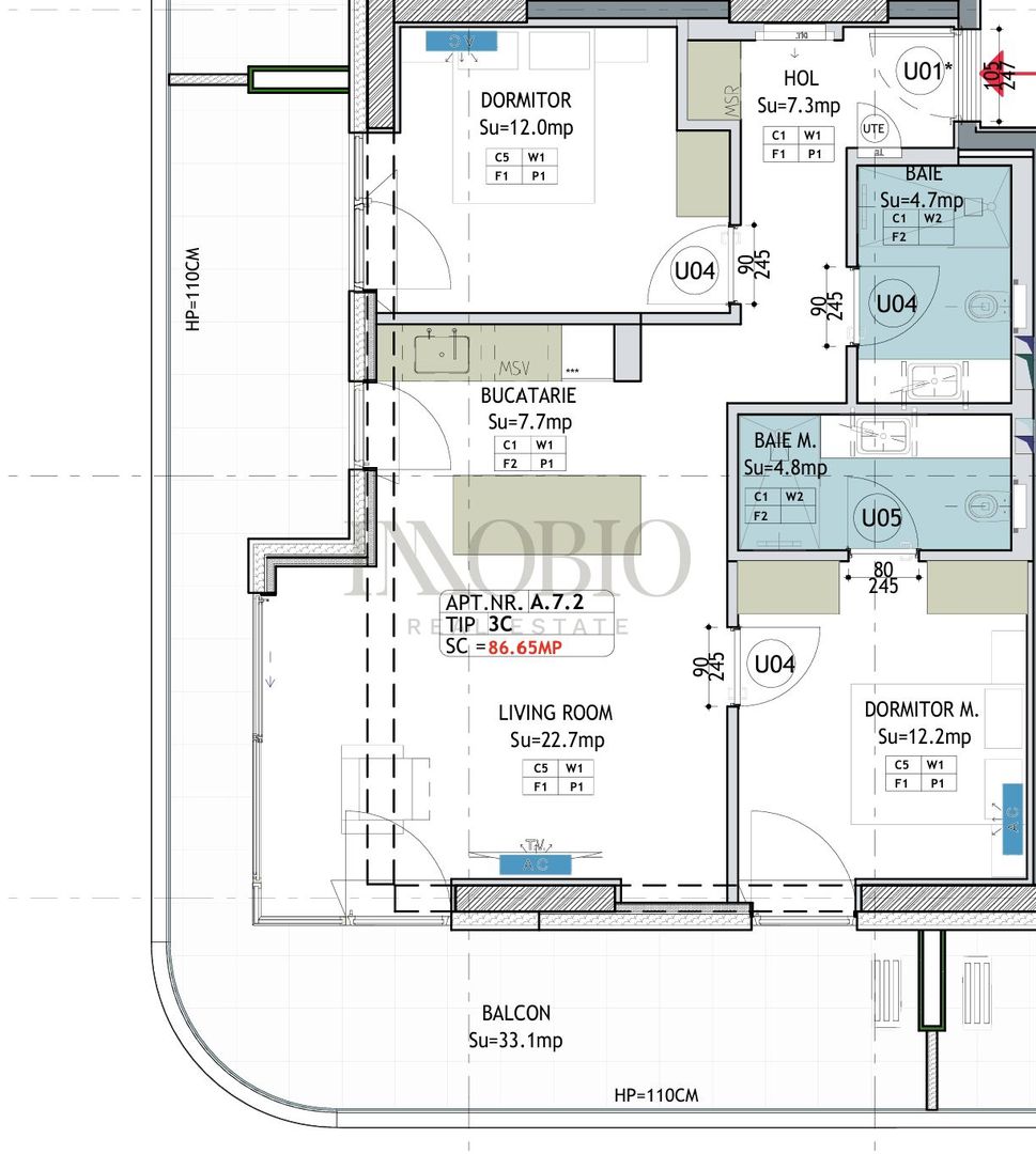 Apartament 3 Camere | Yacht Kid - Poză 9