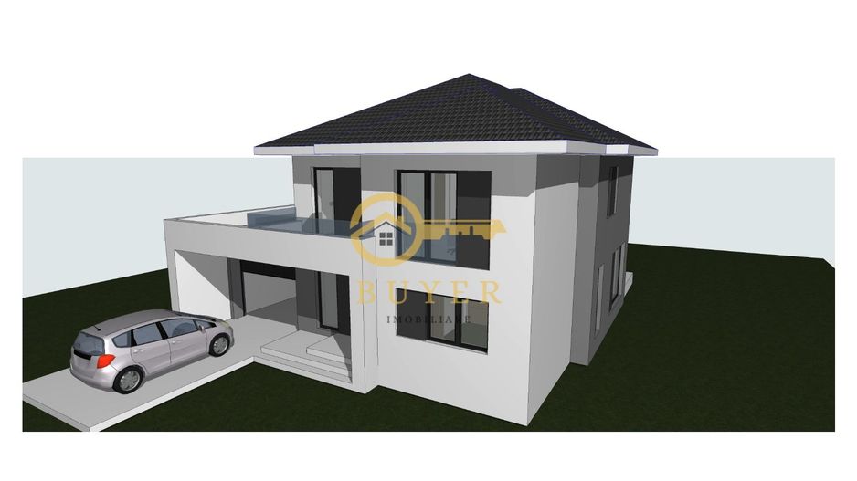 Casa moderna in Selimbar cu garaj- Terasa la parter, 2 balcone la etaj - Poză 24