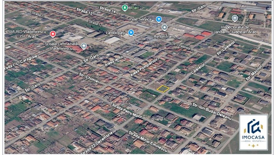 De vânzare Teren Rezidential 491 mp, 2 Fronturi. în Vladimirescu Arad, - Poză 7