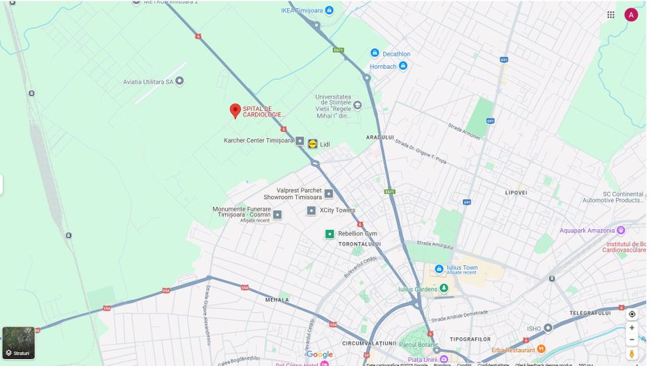 Teren 700 mp Torontalului | Spitalul Rocordis | P+2E. POT max. = 30%. CUT max.=1 - Poză 1