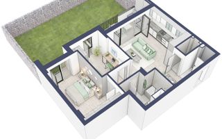 Apartament 3 camere | parter cu gradina | Zona Alba Iulia – Sibiu - Schiță 13