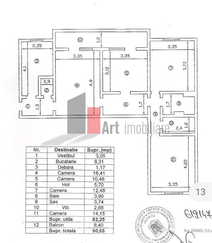 Apartament 4 camere Piața Gorjului - Schiță 15