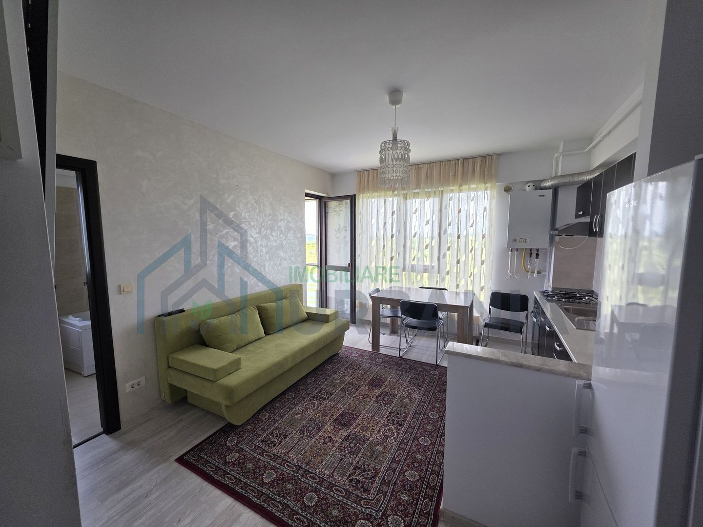 Apartament 2 camere de inchiriat, Copou, Iasi - mobilat, utilat, centrala proprie, bloc nou - Poză 4