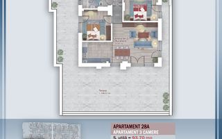 AP. 4CAM. + TERASA DE 108MP IN BLOC PREMIUM P+4 / PALLADY! - Poză 1