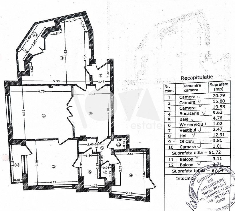 De vânzare apartament 3camere - str. Plantelor - central - Poză 18