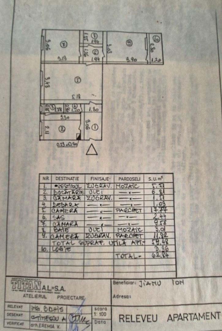 Apartament 3 camere Auchan Titan (vanzare sau Inchiriere) - Poză 13