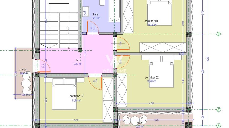 Casa individuala  Teren 705 mp Tocile-Sibiu. Sau schimb cu apartamente - Schiță 3