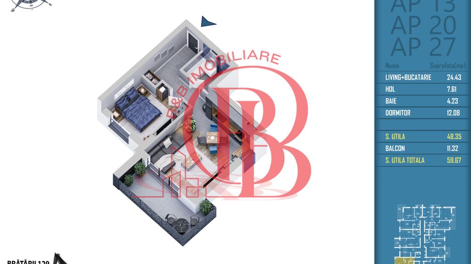 2 camere acte gata in o luna incalzire prin pardoseala Titan Pallady - Schiță 5