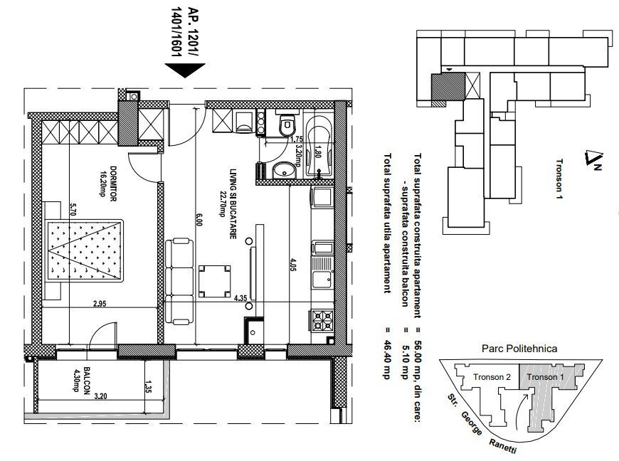 APARTAMENT DE LUX 3 CAMERE GROZAVESTI BLOC 2017 - Poză 20