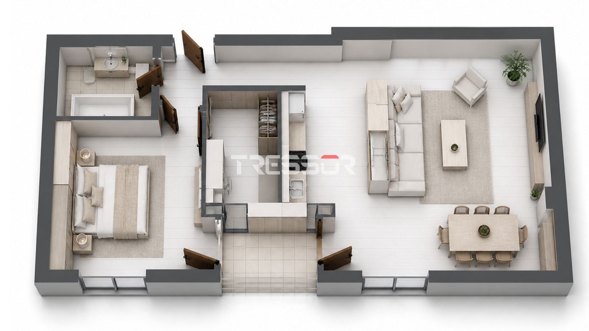 ✔️2 camere / 60 MP ☀️ Campus Universitar Constanța ✔️ Parcare inclusă - Poză 2