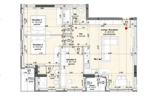 Apartament 4 camere, 2 bai - spatiu si confort - Poză 11