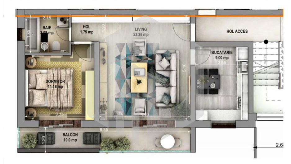 Calea Gusteritei | 2 Camere | Bucatarie Separata | Predare la Cheie - Poză 3