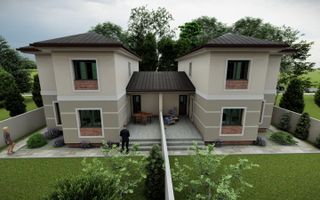 Duplex superb cu 5 camere despărțit prin garaj I Mosnita Noua - Poză 2