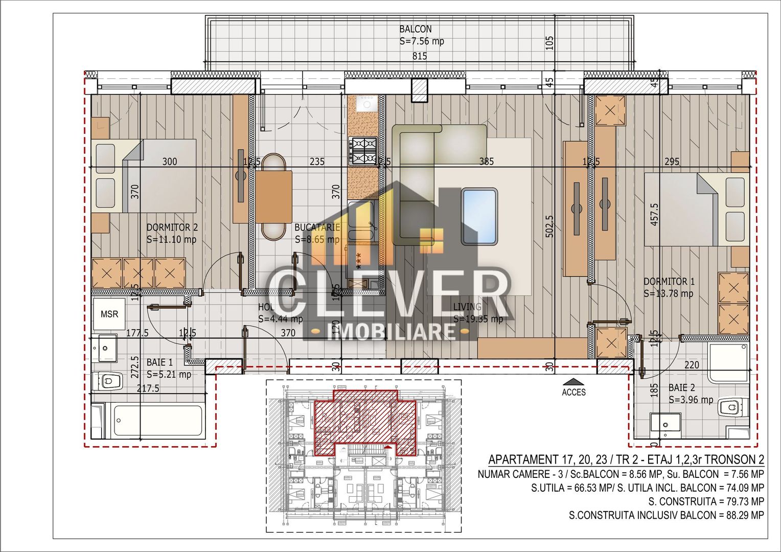 Titan Sector 3 Theodor Pallady Apartament 3 camere - Schiță 8