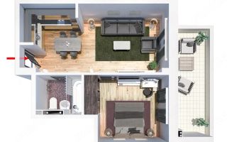Apartament 2 camere mobilat cu loc de parcare – Green Park Tătărași - Poză 10