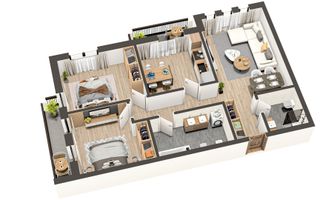 Apartament 3 cam. 84mp | 2 Băi | 2 Balcoane | zona Ratiu | Șelimbăr - Poză 9