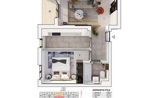 2 camere nou, 49 mp, balcon, Prelungirea Ghencea - Poză 9