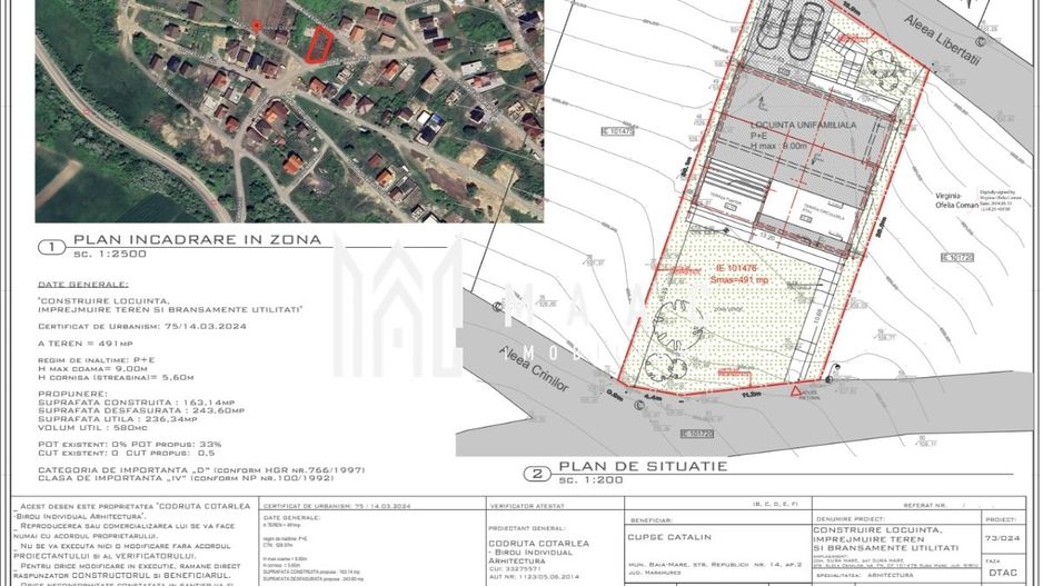 Teren intravilan de vânzare | Șură Mare | 491 mp | două străzi - Poză 3