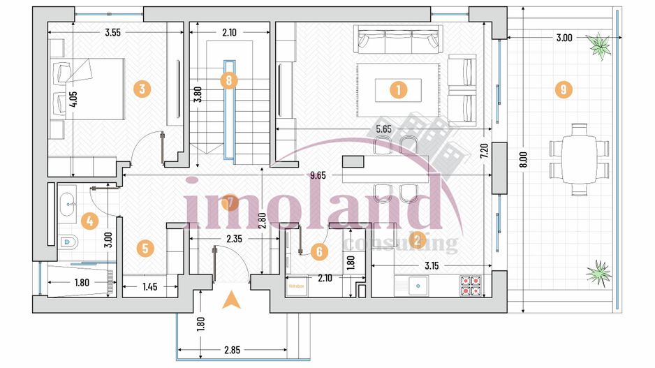Marina Snagov - Vanzare - Vila NOUA - 5 camere - ponton la Lacul Snagov - Schiță 26