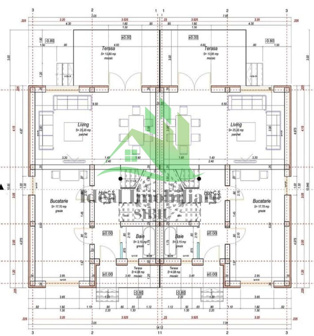 Casa Tip Duplex cu 4 camere si 366 mp teren, in Cisandie - Schiță 6