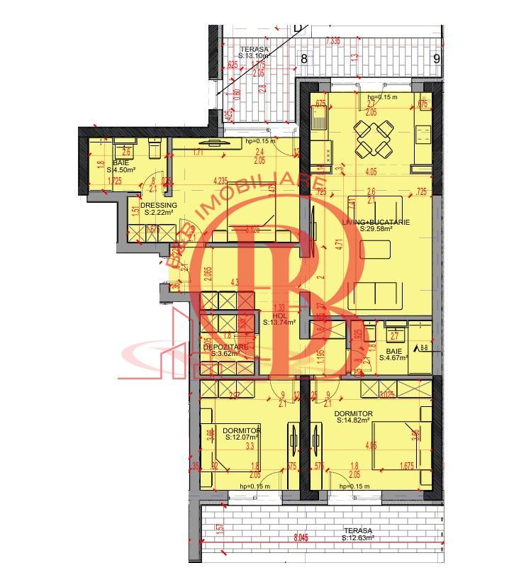 Apartament 4 camere Parcare Gratis Theodor Pallady 5min STB - Schiță 2
