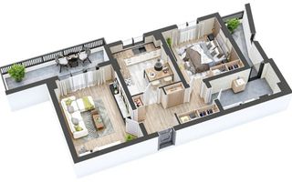 Apartament 2 camere I Nou I Terasa I Parcare I Hipodrom - Poză 2