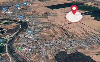 Teren intravilan 38.876 mp, Deschidere 72 ml, Copaceni, Vidra - Poză 1