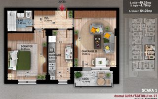 Apartament 2 camere decomandat, parcare subterana, 15 minute metrou - Poză 18