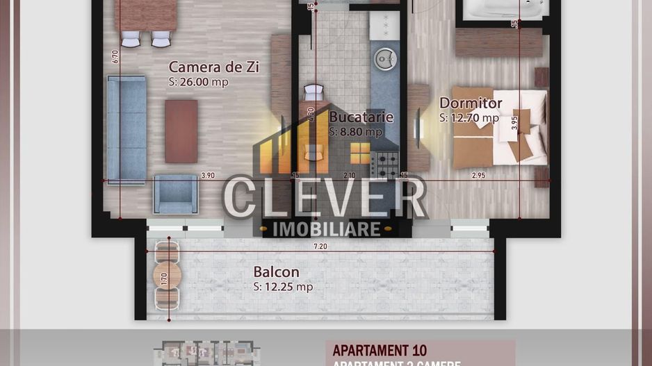 Apartament 2 camere, Living 26mp, Comision 0%, Metoru, Pallady - Poză 2
