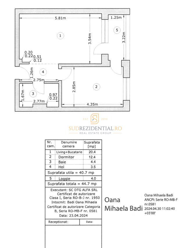 Inchiriere apartament modern cu 2 camere, etaj 2, Sector 4, Luica - Poză 13