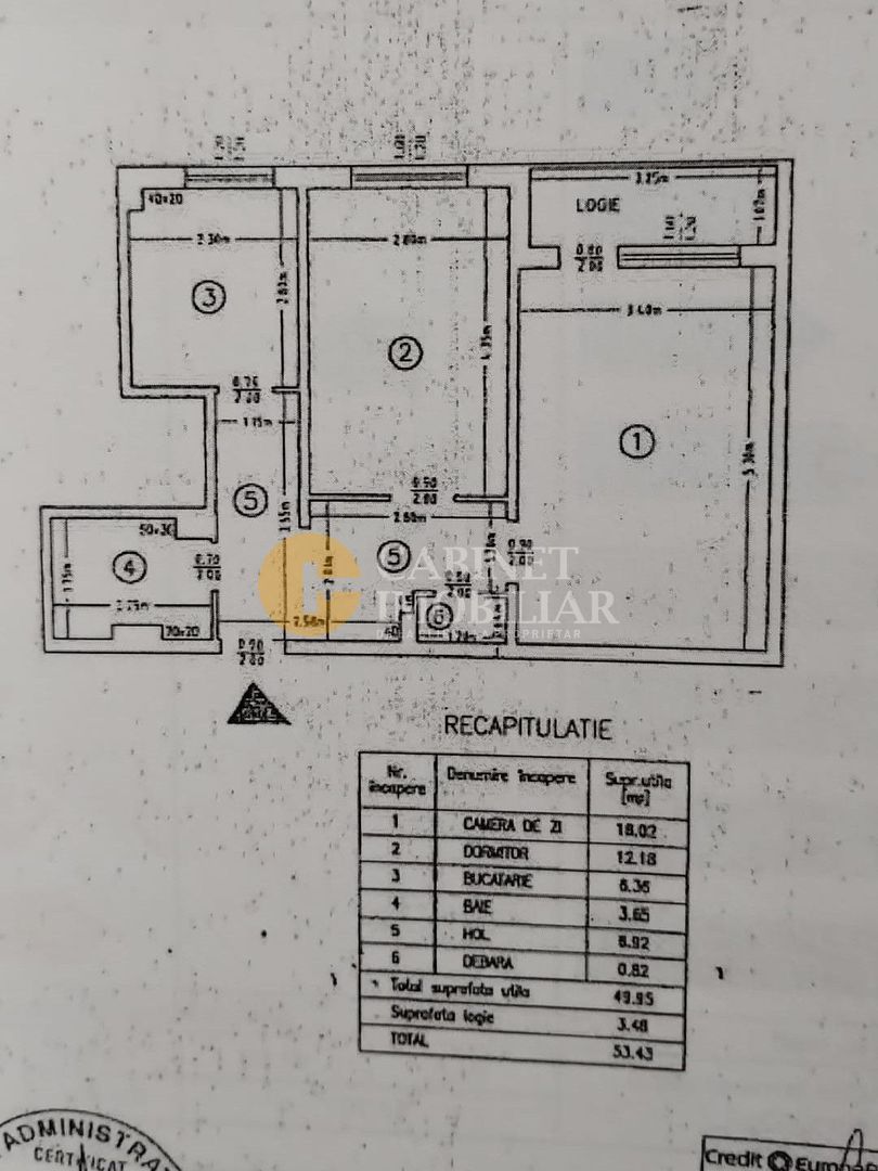 Zimbru - 2 Camere Decomandat - Etaj Intermediar - Bloc 1978 - Renovat - Poză 7