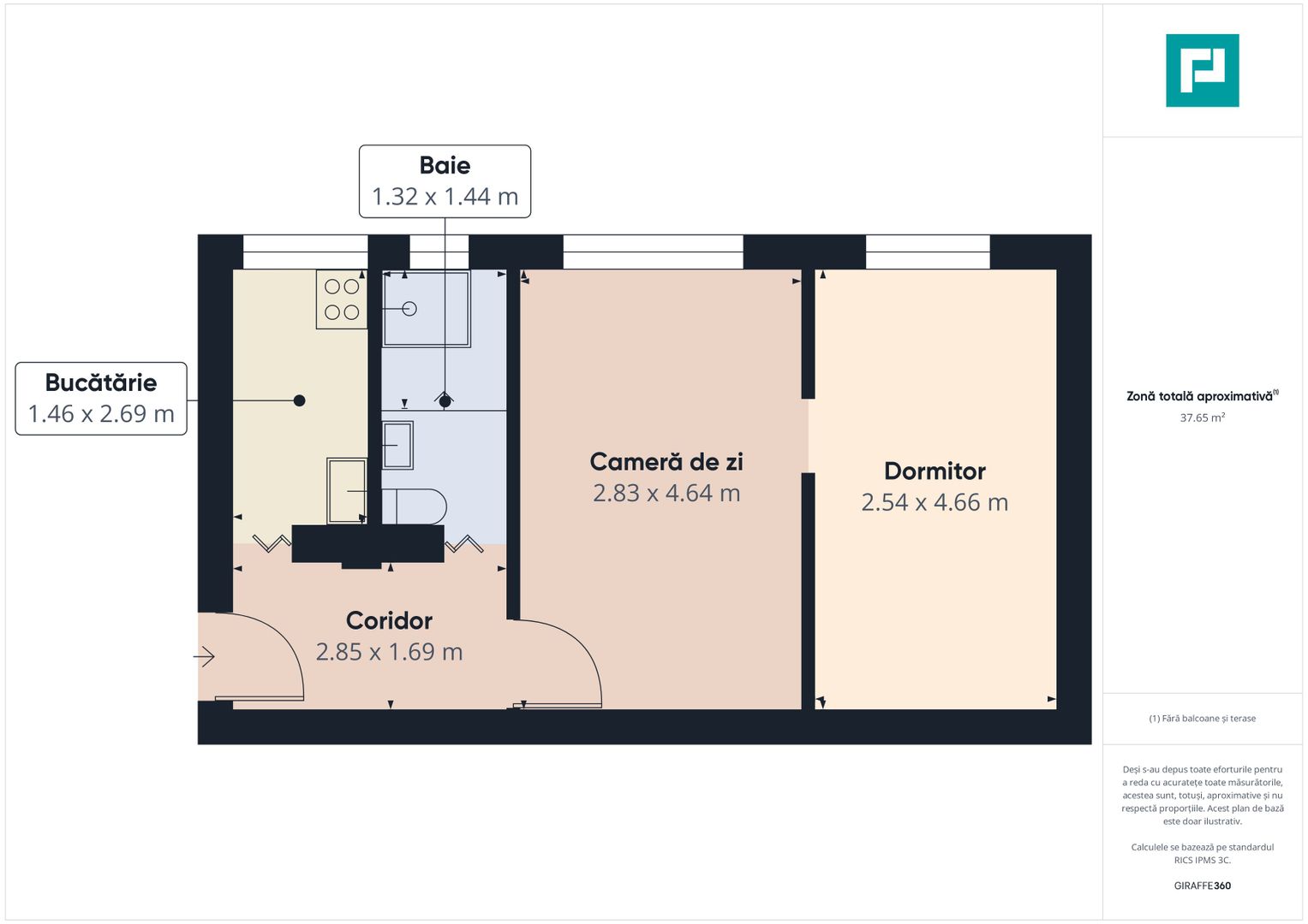 Apartament cu 2 camere în Vlaicu - Poză 8