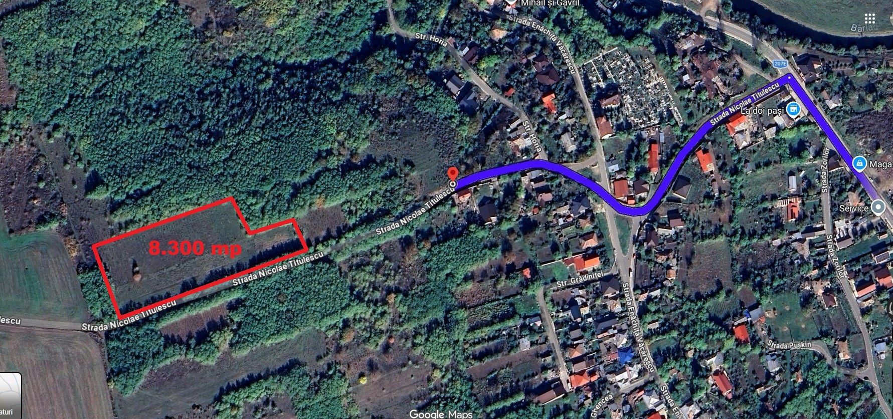 TEREN extravilan 8.300 mp, VASLUI - zona BRODOC; - Poză 1