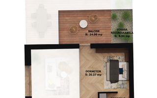 Apartament nou, 2 camere, 281 800 Euro. Comision 0. - Poză 2