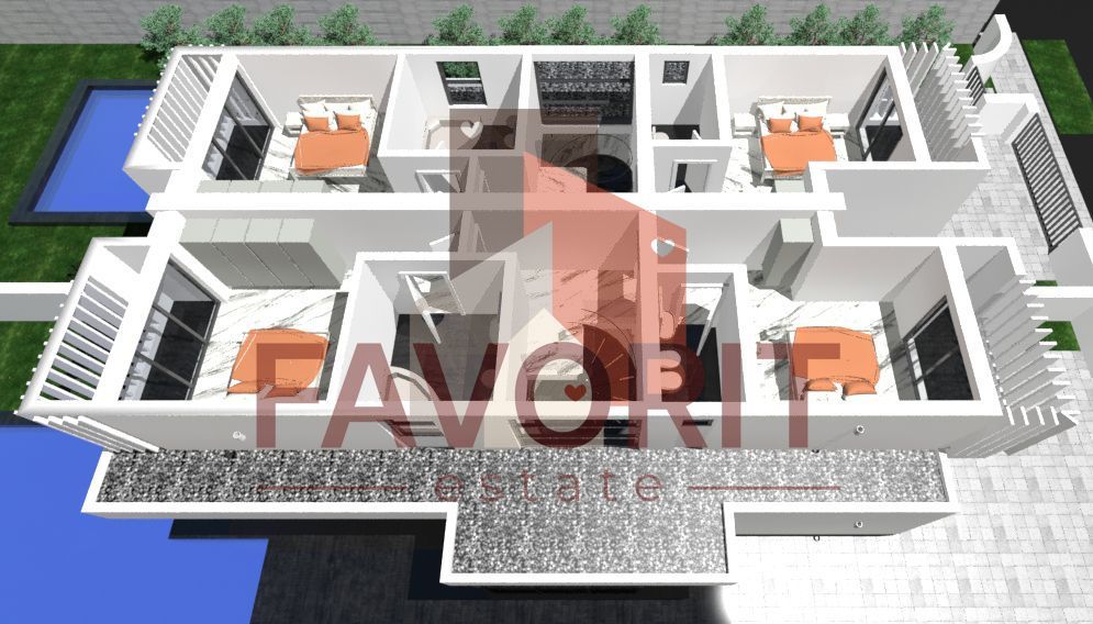 Duplex la rosu in Dumbravita langa lac - Schiță 10