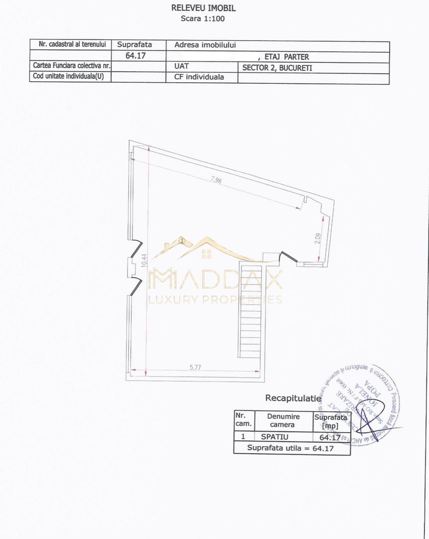 Spatiu Comercial *180mp* // 2 parking spaces // Stefan Cel Mare - Schiță 18