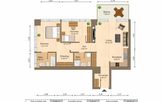 INCHIRIERE 3CAMERE | ONE ELIADE | ULTRAFINISAT | PARCARE | TERASA 10MP - Poză 15