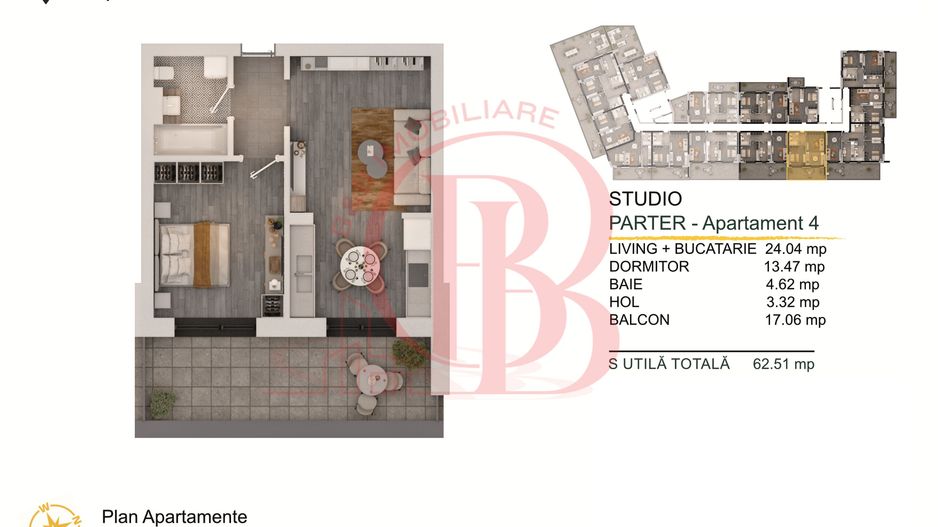 Apartament 2 camere Theodor Pallady Loc de Parcare BONUS - Schiță 2