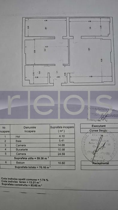 DE VANZARE PRELUNGIREA GHENCEA 2 CAMERE 70 MP | DECOMANDAT - Schiță 6