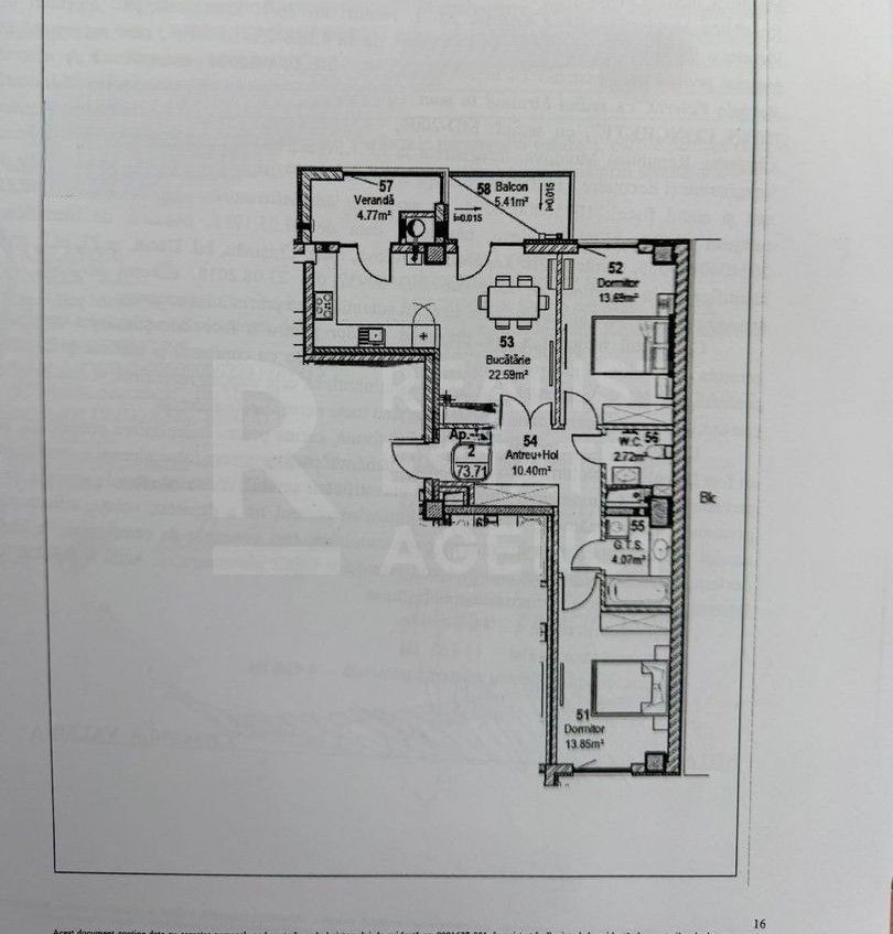 Vânzar, apartamnet 2 camere, str. Tudor Vladimirecu, Rîșcani - Poză 6
