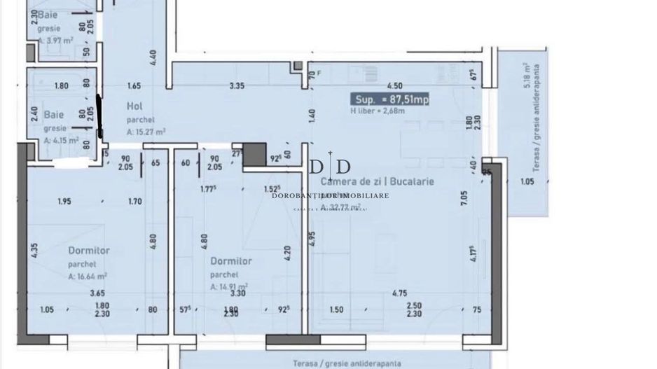 Apartament ULTRALUX cu vedere panoramică | 90 mp + Parcare | Buna Ziua - Schiță 16