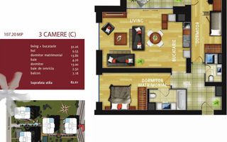 Apartament 3 camere bloc premium, zona Decebal, Mall Vitan Panoramic - Poză 18