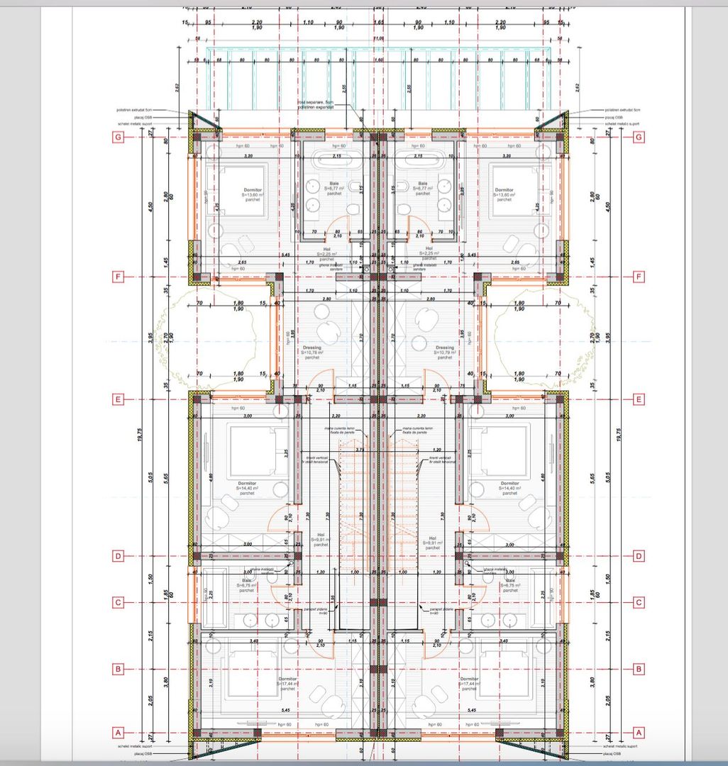 Duplex mobilat si utilat 3dormitoare Dumbrăvița 510mp teren - Schiță 12