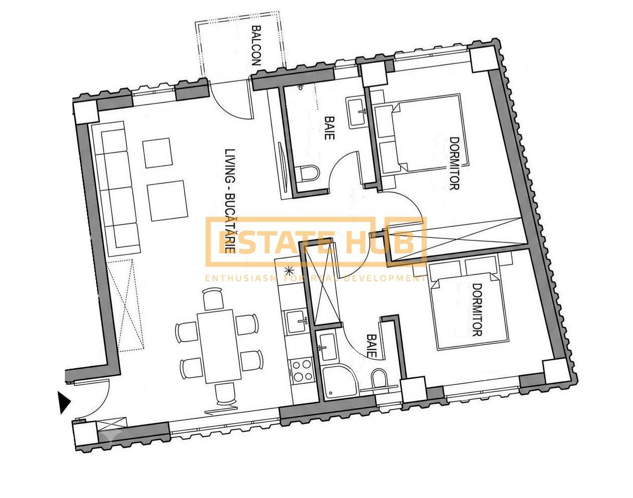 Apartament premium cu 3 camere | Marina Properties | Comision 0% - Poză 4