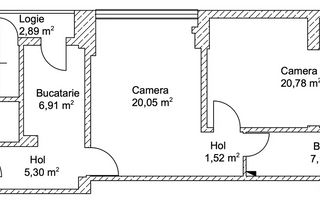 Apartament 2 camere 63mp Ultracentral - Poză 11