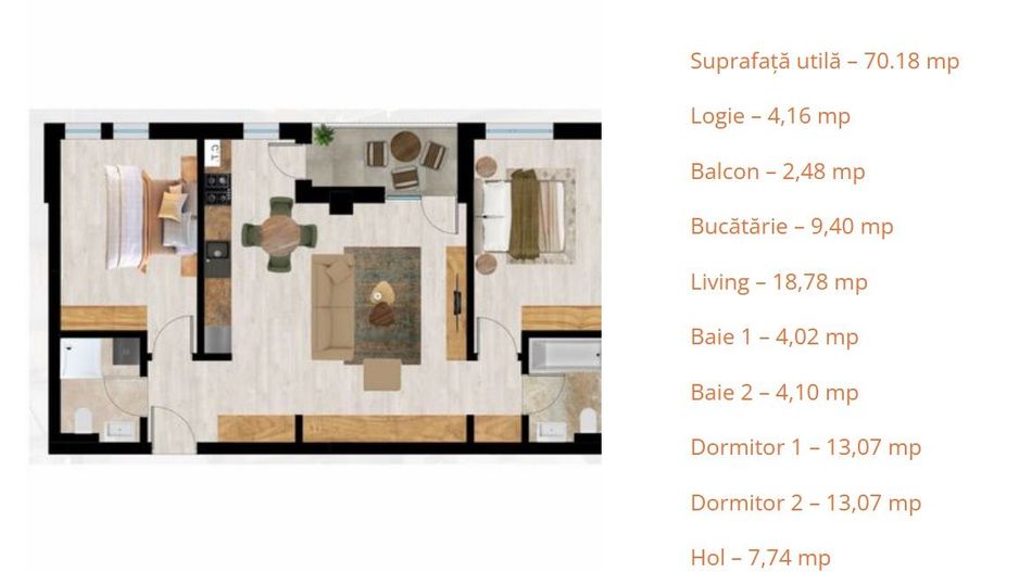 Apartament bloc nou, 3 camere- Aradului - Poză 5