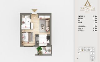 GARSONIERA // PREMIUM// IZOLATIE FONICA/ TITAN PALLADY - Poză 2