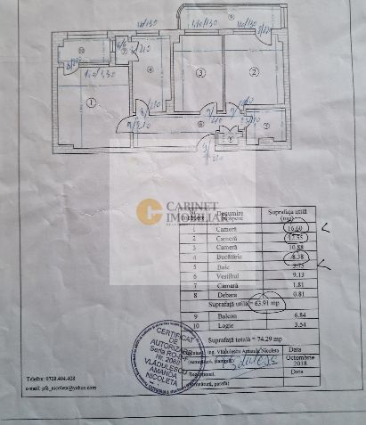 Piata Victoriei | 3 camere | Decomandat | Vedere Panoramica - Poză 8