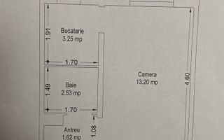Etaj 2  Complexul Studentesc 1 camera - Poză 8